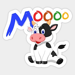 Cow Mooing Sticker